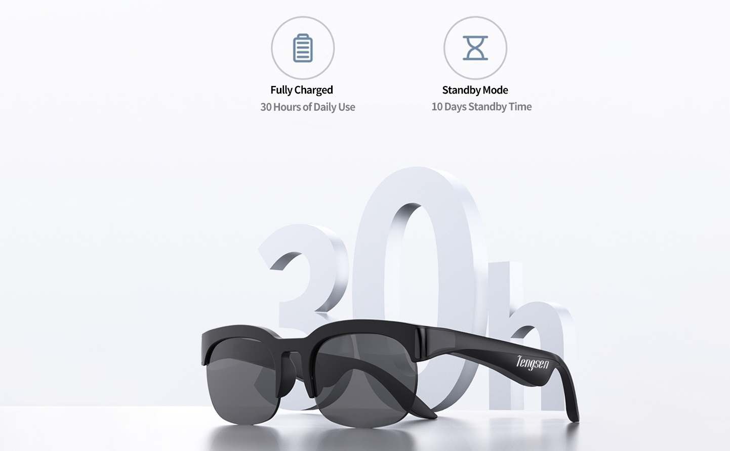 AI Smart Bluetooth Glasses Main View